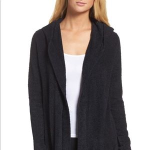 Cozychic Lite®Resort Hooded Cardigan Blk Graphite